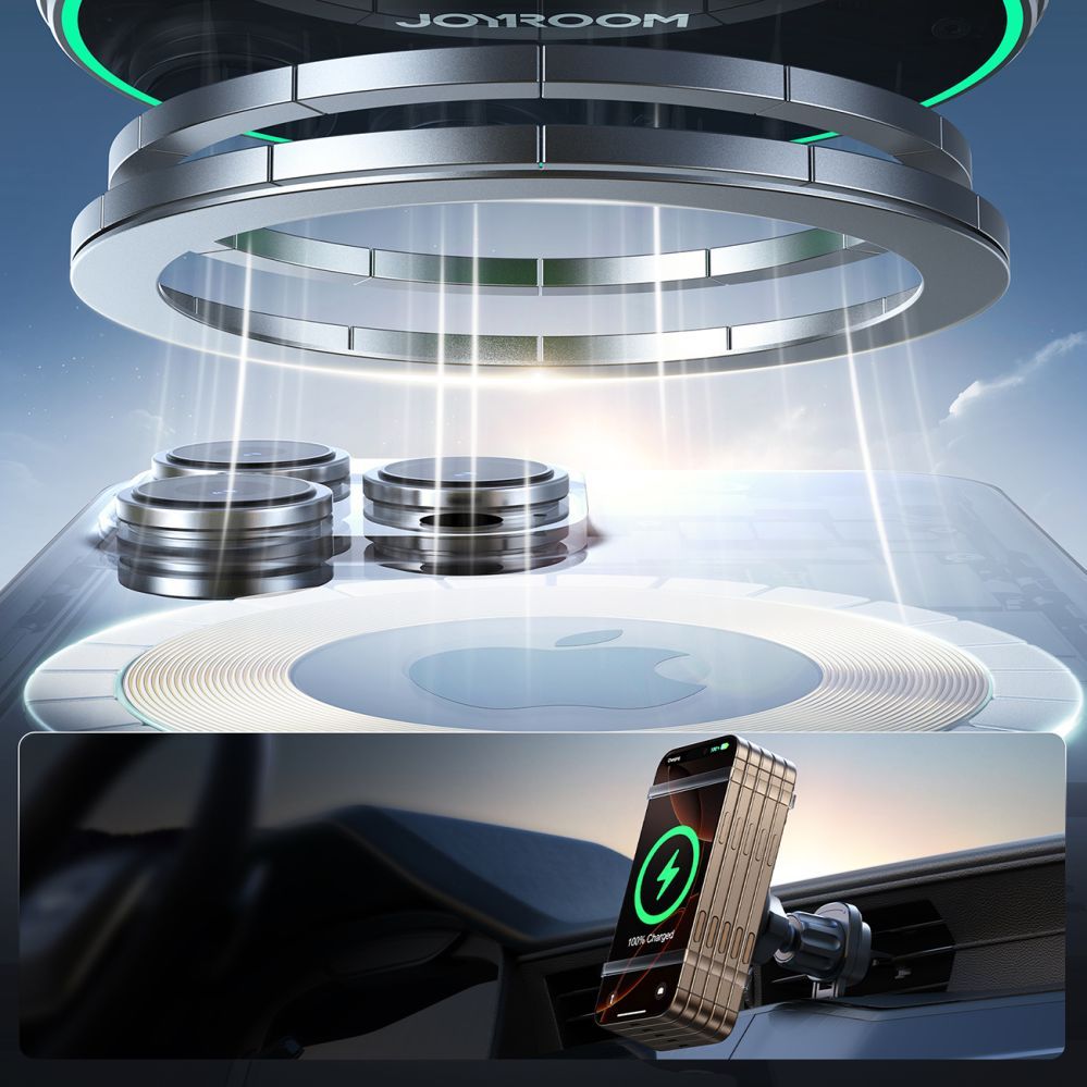 Авто держатель Joyroom Joyroom JR-ZS412 holder with Qi2 15W charger, car, for air vent - black