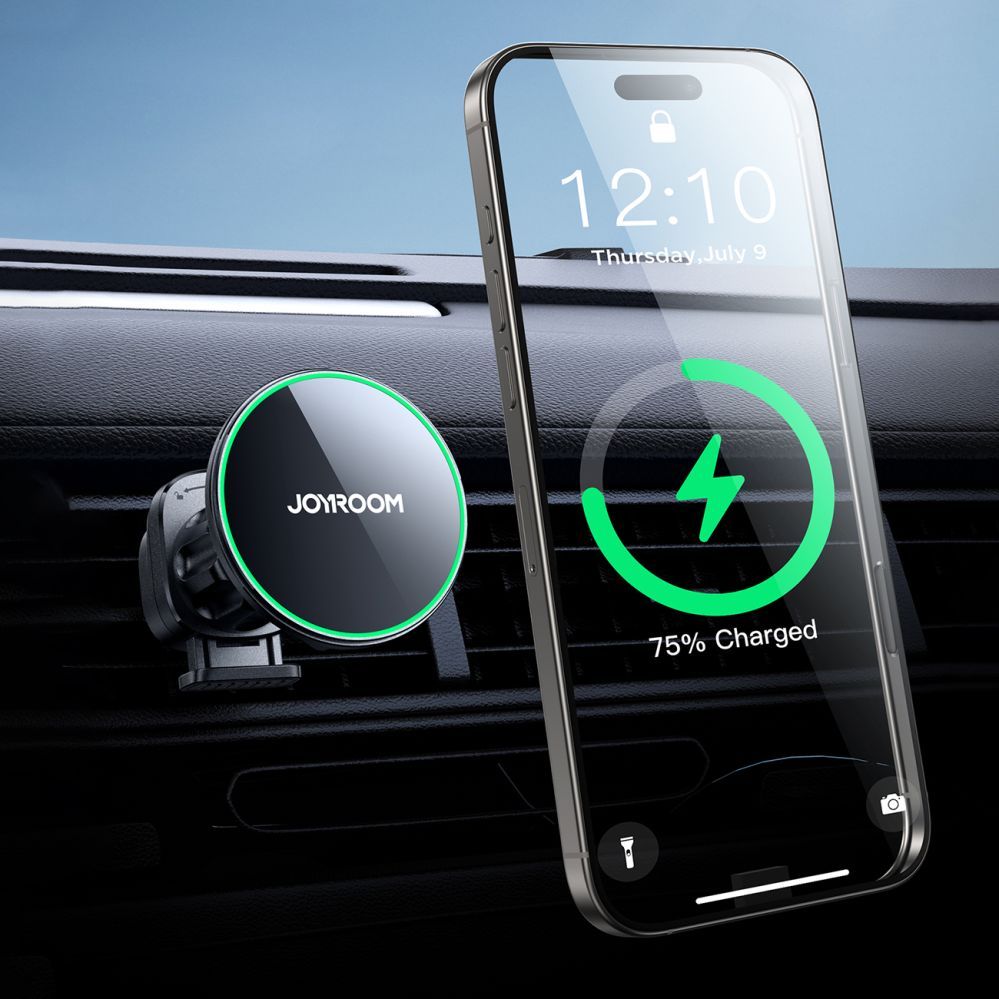 Авто держатель Joyroom Joyroom JR-ZS412 holder with Qi2 15W charger, car, for air vent - black