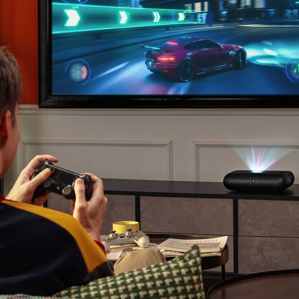 Projektorid Yaber Yaber K300s Multimedia Laser RGB FullHD 1080p Projector with JBL Speakers - Black