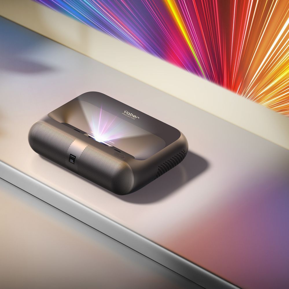 Projektorid Yaber Yaber K300s Multimedia Laser RGB FullHD 1080p Projector with JBL Speakers - Black