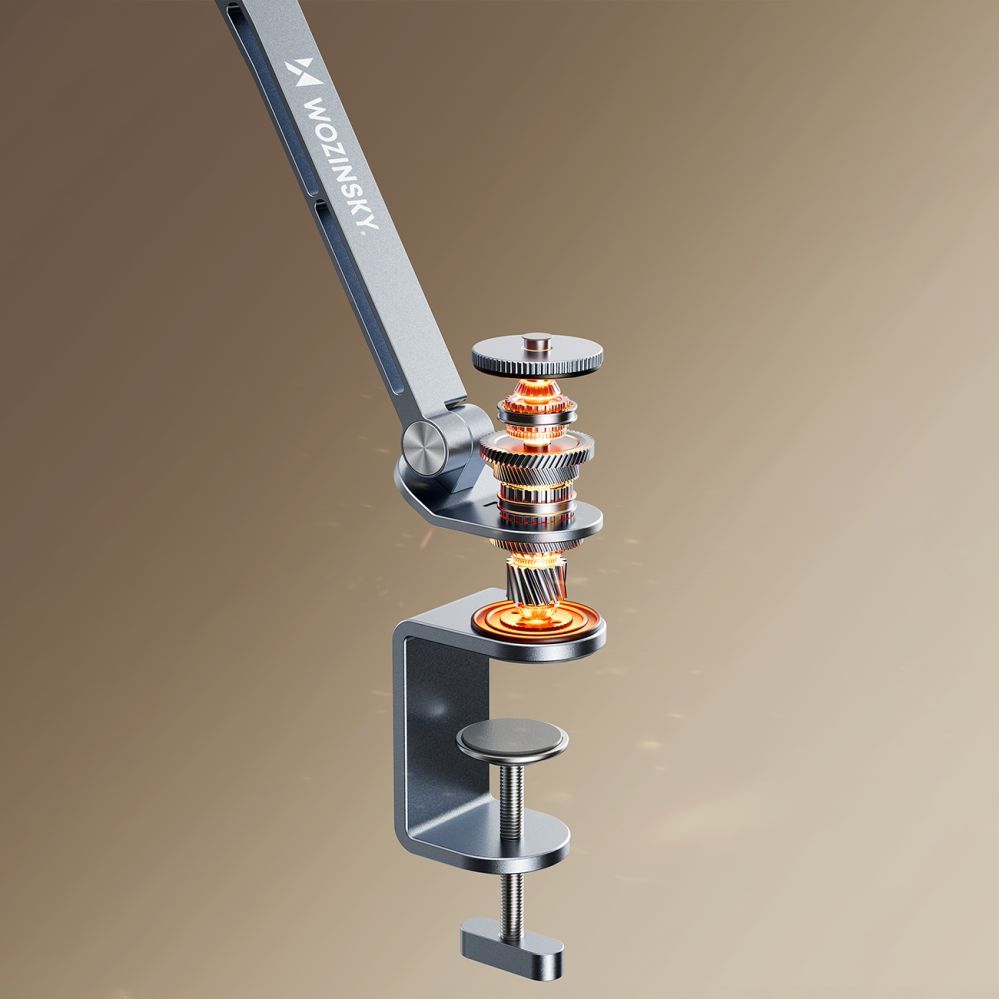 Mobile phone accessories Wozinsky Wozinsky WTY0YS1 magnetic holder, 360° rotating, solid, for phone and tablet - gray