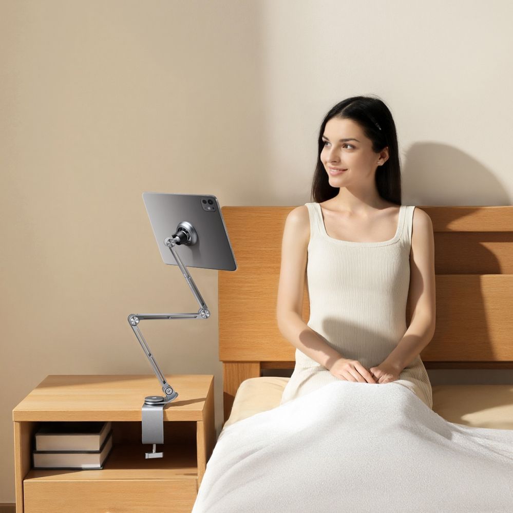 Mobile phone accessories Wozinsky Wozinsky WTY0YS1 magnetic holder, 360° rotating, solid, for phone and tablet - gray