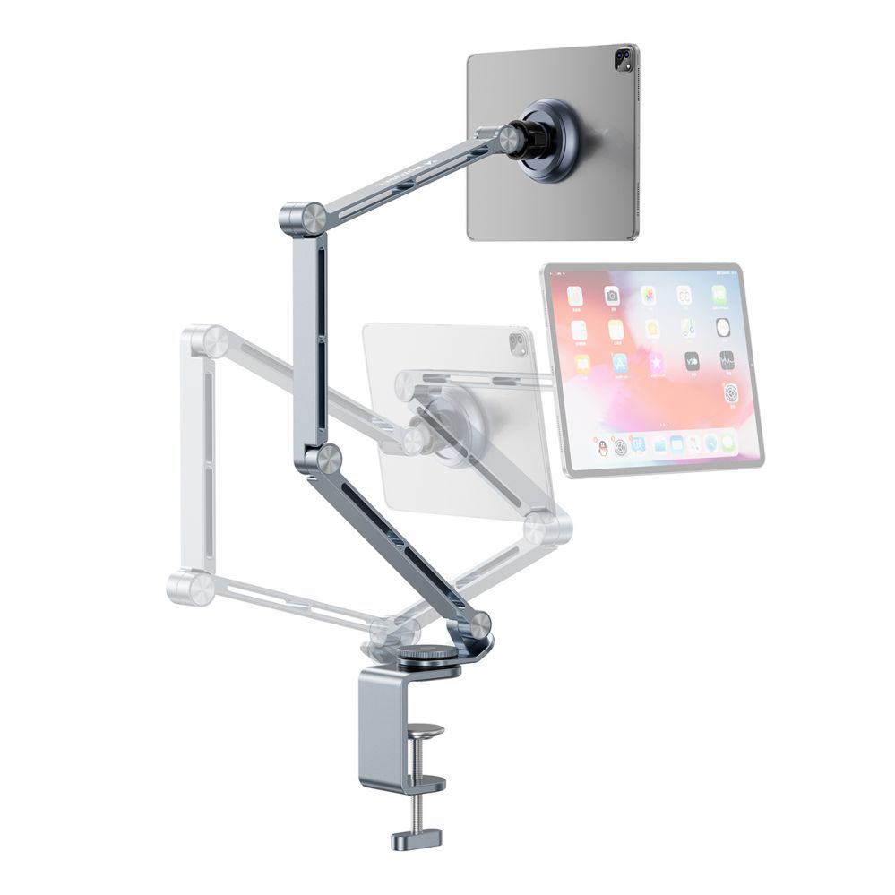 Mobile phone accessories Wozinsky Wozinsky WTY0YS1 magnetic holder, 360° rotating, solid, for phone and tablet - gray