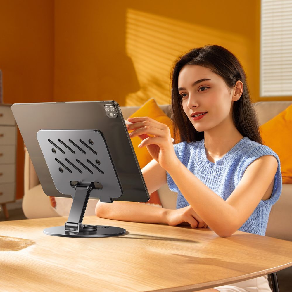 Other Wozinsky Wozinsky WRS-DSY84SS 360° Rotating Aluminum Tablet Stand - Gray