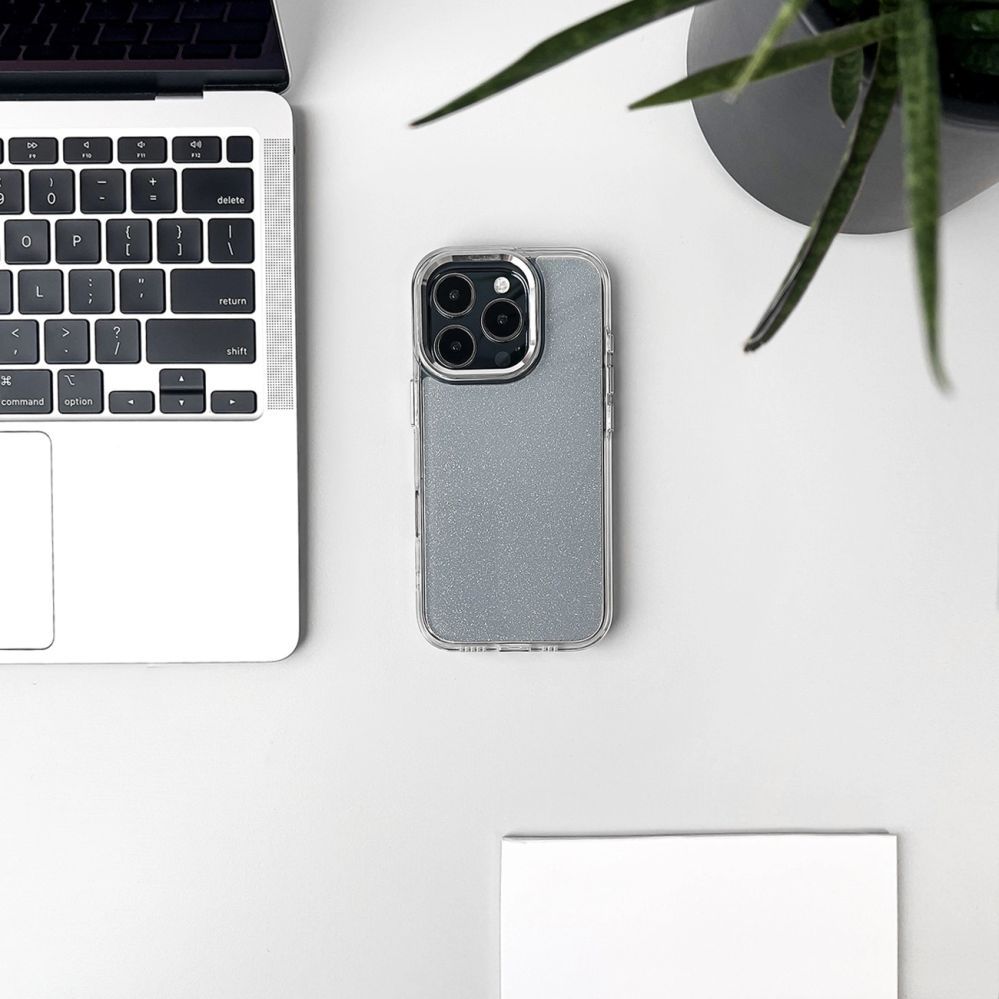 Чехол на заднюю панель Hurtel Glitter Case for iPhone 16e - Clear