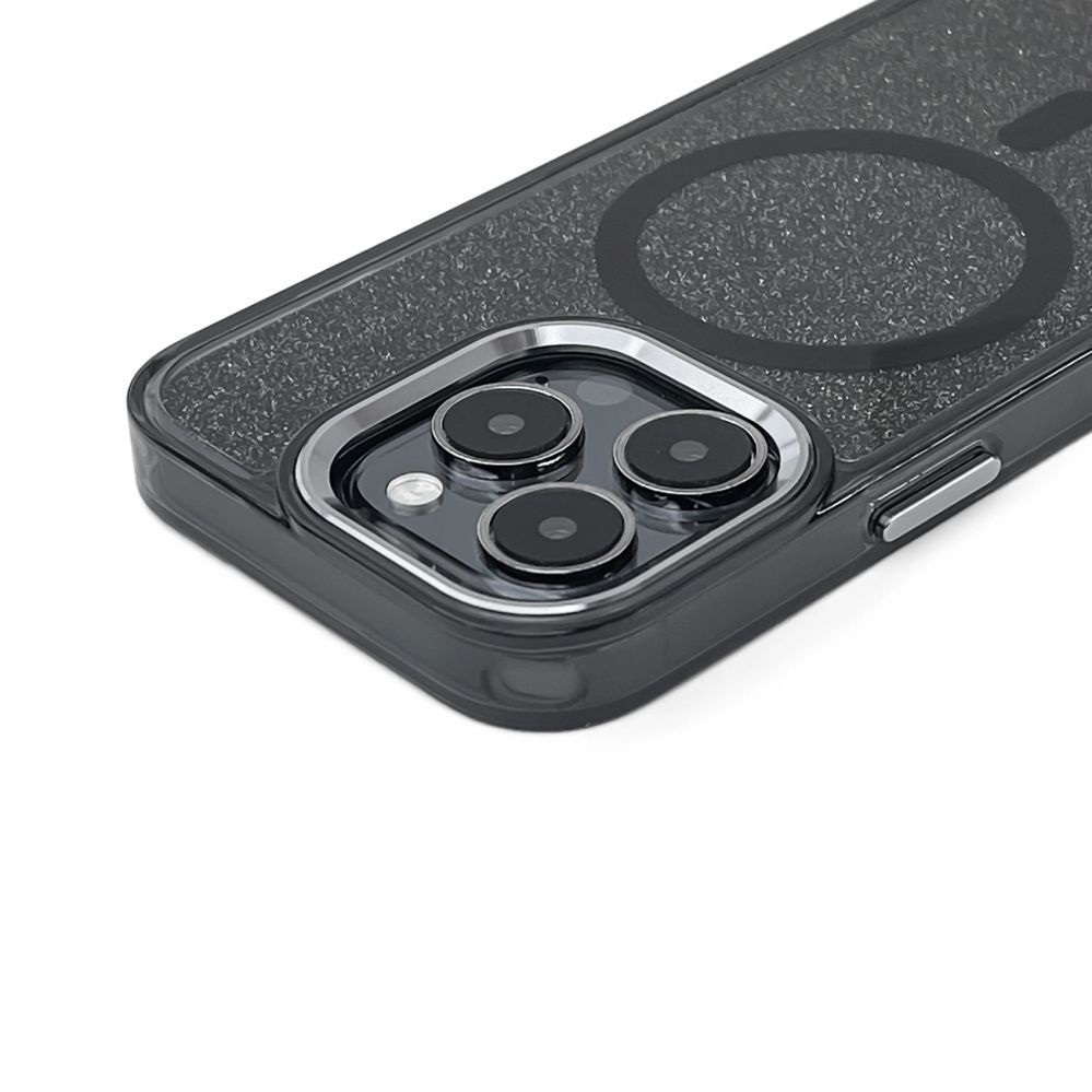 Nugarėlės dėklai Hurtel Glitter Case with MagSafe for Samsung Galaxy A16 5G - Black