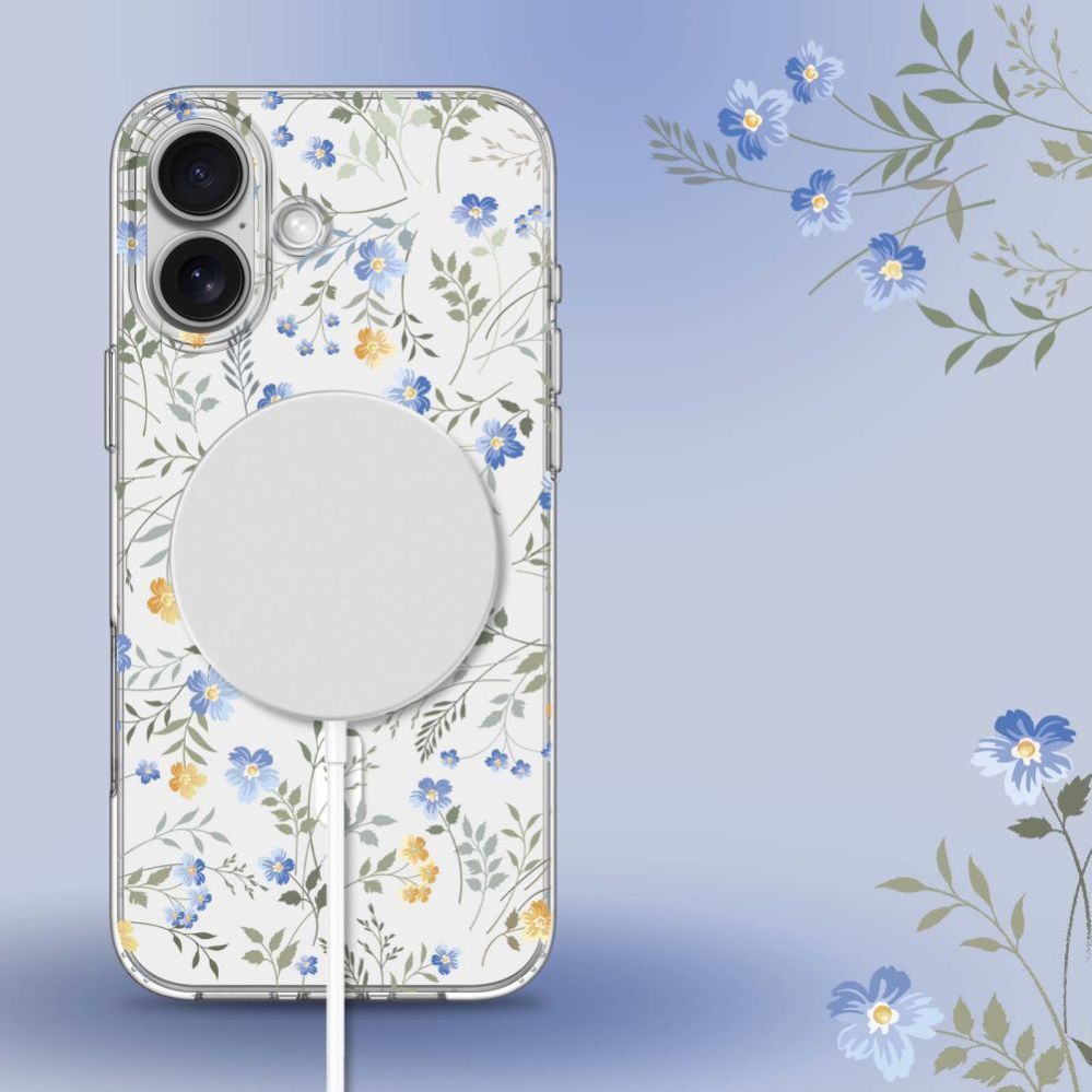 Other goods Tech-Protect Tech-Protect FlexAir MagSafe iPhone 16e Case - Daisies with Leaves
