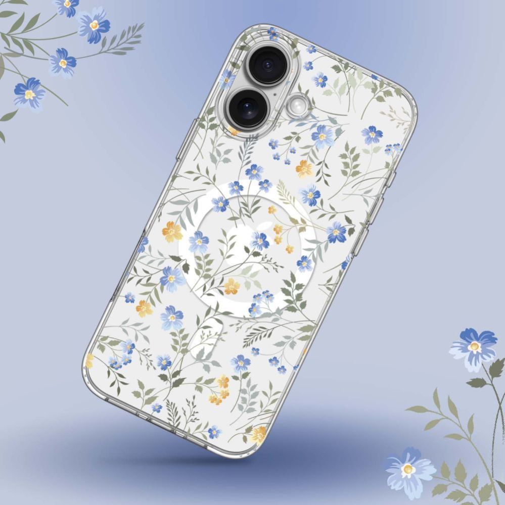 Other goods Tech-Protect Tech-Protect FlexAir MagSafe iPhone 16e Case - Daisies with Leaves