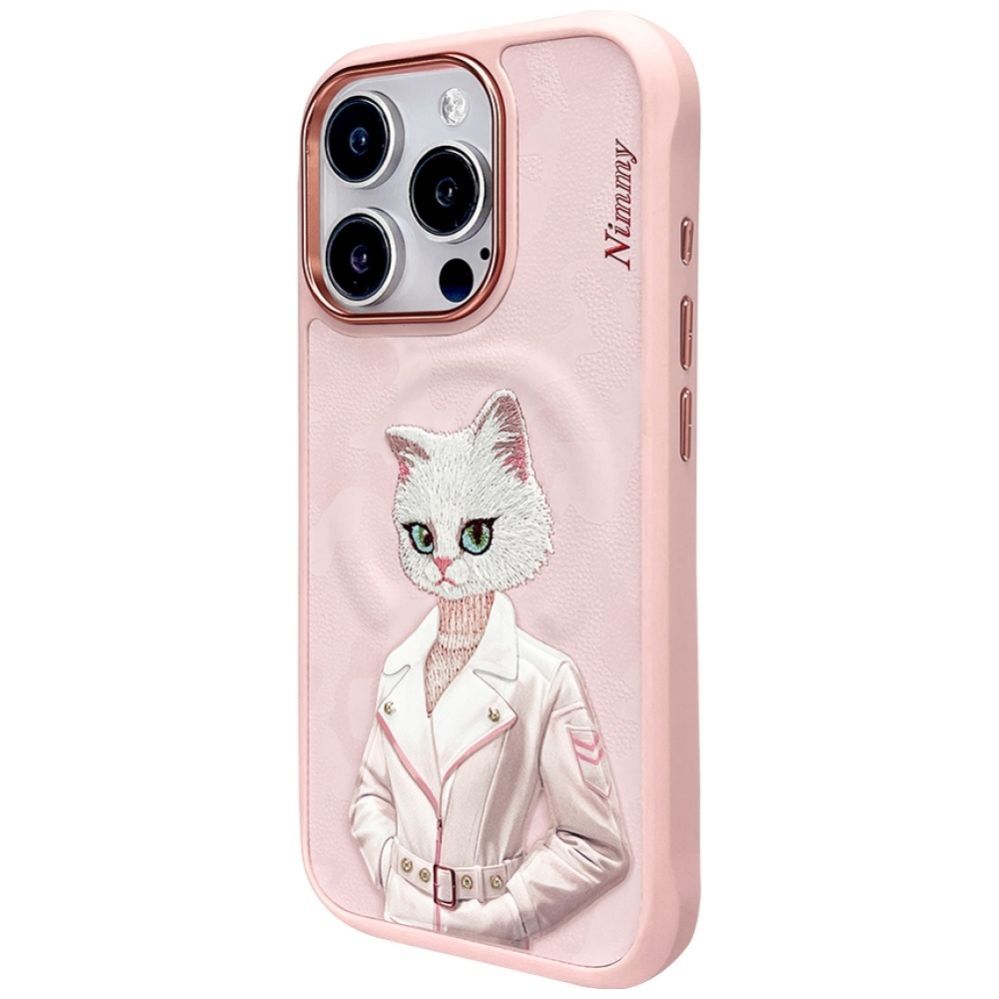 Muud kaubad Nimmy Nimmy Magnetic fashion cute pet MagSafe case for iPhone 16 Pro - pink