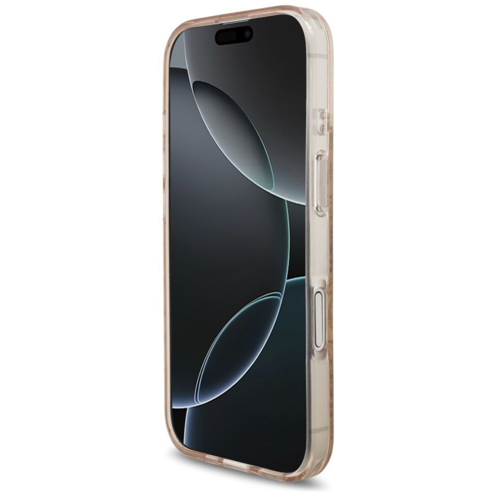 Muud kaubad Guess Guess IML Flowers Electro Pearl Strap MagSafe Case for iPhone 17 - Pink