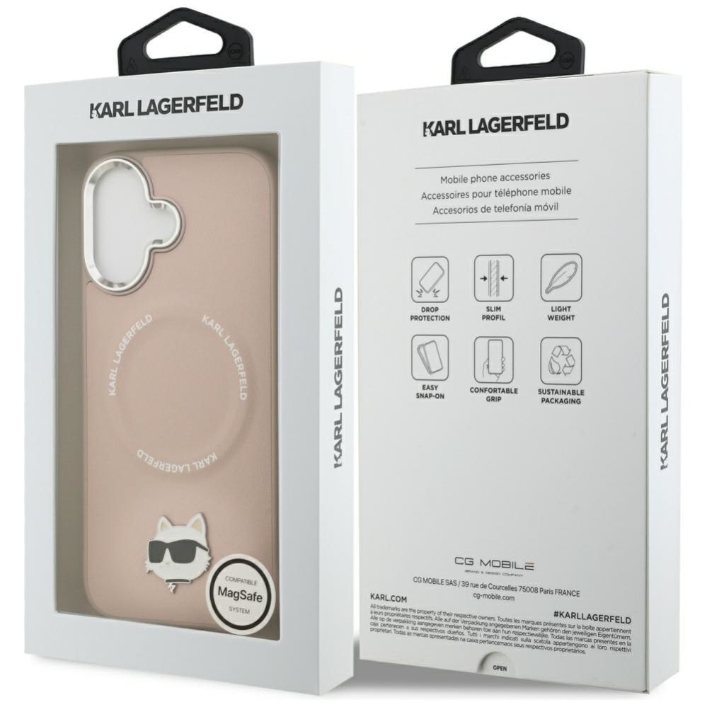 Muud kaubad Karl Lagerfeld Karl Lagerfeld Choupette Pin MagSafe Case for iPhone 17 - Pink