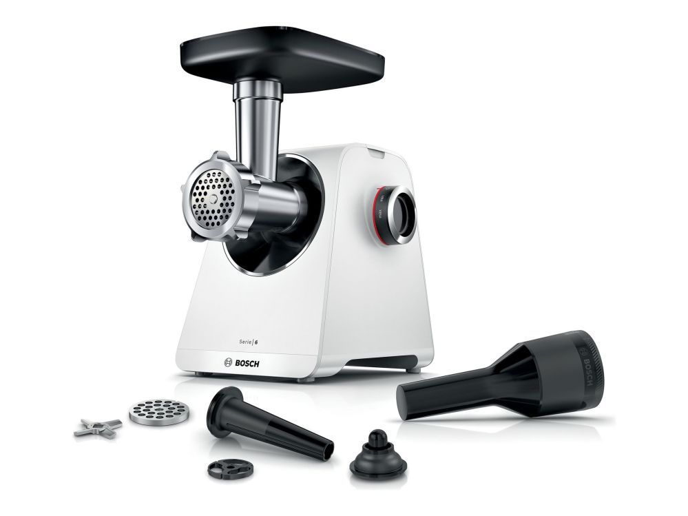 Meat grinder Bosch MFWS607W Meat mincer, Power 2100 W, White