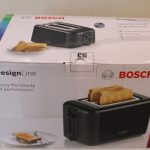 Toster Bosch  SALE OUT.  TAT3P423 Toaster, Black |  DesignLine Toaster | TAT3P423 | Power 970 W | Number of slots 2 | Housing material Stainless steel | Black | DAMAGED PACKAGING 