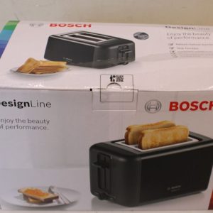 Röster Bosch  SALE OUT.  TAT3P423 Toaster, Black |  DesignLine Toaster | TAT3P423 | Power 970 W | Number of slots 2 | Housing material Stainless steel | Black | DAMAGED PACKAGING 