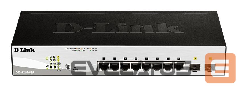 Võrguseadmed D-link D-LINK 8-Port Layer2 PoE Smart Switch