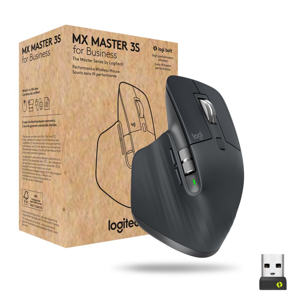 Аксессуары для компьютерной техники Logitech LOGI MX Master 3S for Business GRAPHITE