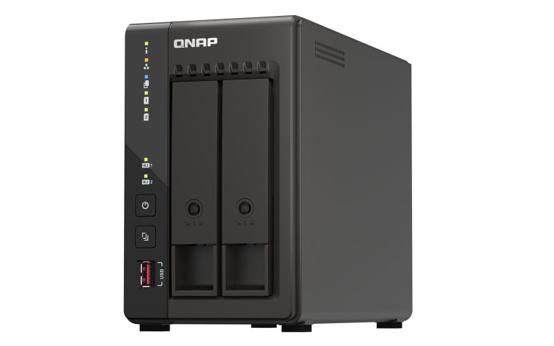 Mälupulk QNAP 2-Bay desktop NAS TS-253E-8G J6412 4-core, Processor frequency 2.6 GHz, 8 GB, 2 x HDMI 1.4b, 2x M.2 2280 PCIe slots, 2x USB 2.0; 2 x USB Type-A