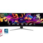 Monitoriai MSI  Monitor||MPG 491CQP QD-OLED|49"|Gaming/Curved|Panel QD-OLED|5120x1440|32:9|144Hz|Matte|0.03 ms|Swivel|Height adjustable|Tilt|Colour Black|MPG491CQPQD-OLED 