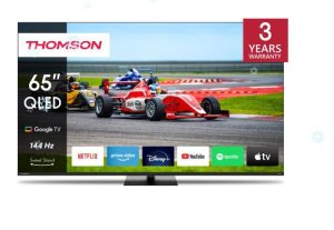 Televiisorid Thomson  TV Set||65"|4K/Smart|QLED|3840x2160|Wireless LAN|Bluetooth|Google TV|Black|65QG7C14 