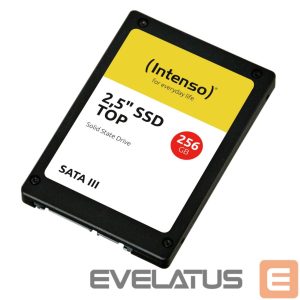 Kõvaketas SSD Intenso  SSD||256GB|SATA 3.0|SLC|Write speed 500 MBytes/sec|Read speed 520 MBytes/sec|2,5"|3812440 