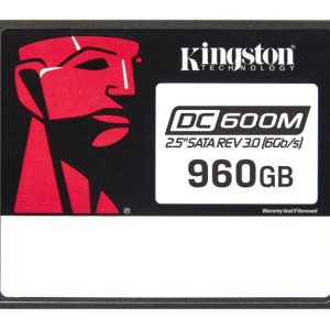 Kõvaketas SSD Kingston  SSD||DC600M|960 GB|1752xTBW rating|MTBF 2000000 h|Read speed 560 MB/s|Write speed 530 MB/s|Serial ATA III|2.5"|SEDC600M/960G 