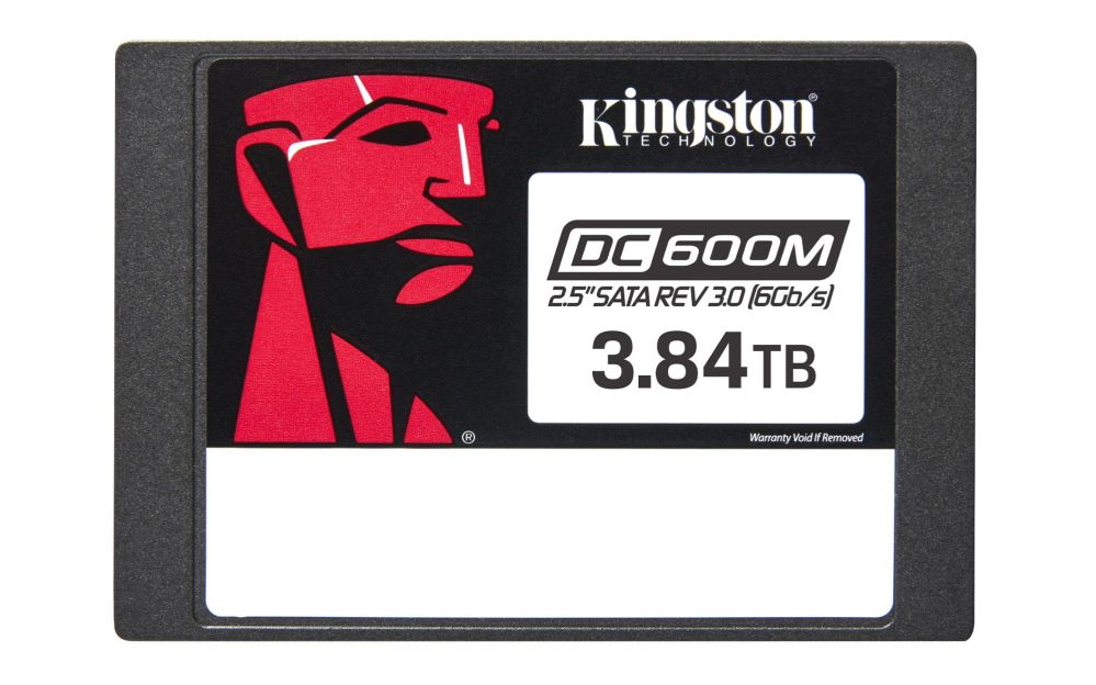 Kõvaketas SSD Kingston SSD||7008xTBW rating|MTBF 2000000 h|Read speed 560 MB/s|Write speed 530 MB/s|Serial ATA III|2.5"|3840 GB|DC600M|SEDC600M/3840G