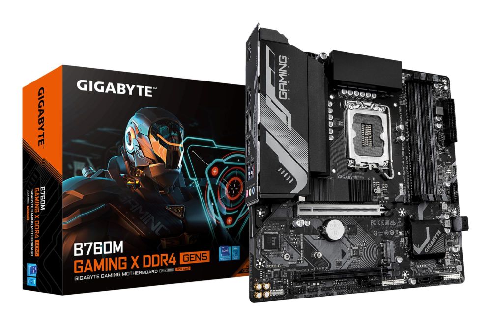 Материнская плата для процессоров Intel Gigabyte Mainboard||Intel B760|LGA 1700|micro ATX|RAM DDR4-SDRAM|4xSlots|2xNumber of M.2 (M) slots|B760MGXDDR4GEN5