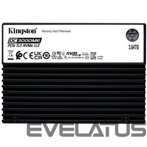 Hard drive SSD Kingston  SSD||SSD series DC3000ME|3.84TB|NVMe|NAND flash technology 3D TLC|Write speed 5800 MBytes/sec|Read speed 14000 MBytes/sec|Form Factor U.2|TBW 7.008 TB|MTBF 2000000 hours|SEDC3000ME/3T8 