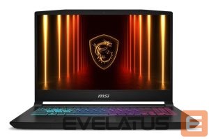 Sülearvuti MSI  Notebook||Katana 15 HX B14WFK|CPU Intel® CoreT i7|i7-14650HX|15.6 "|1920 x 1080 pixels|RAM 16 GB|DDR5-SDRAM|SSD 1000 GB|Discrete graphics NVIDIA GeForce RTX 5060|8 GB|On-board graphics Yes|Numeric keypad Yes|OS installed Windows 11 Home|Colour Black|Weight 2.4 kg|5600 MHz|KATANA15HXB14WFK-845NL 