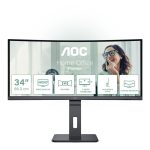 Monitorid AOC  LCD Monitor||34 "|3440 x 1440 pixels|UltraWide Quad HD|Native aspect ratio 21:9|LED|Curved|CU34P3CV 