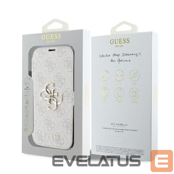 Muu telefoni lisavarustus Guess Guess 4G Metal Logo iPhone 16 Plus Case - Pink