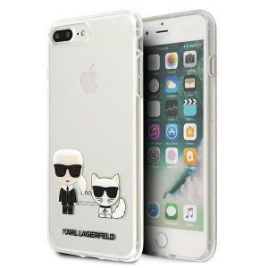 Kitos prekės Karl Lagerfeld  Karl Lagerfeld Karl & Choupette iPhone 7 / 8 Plus Case - Transparent 