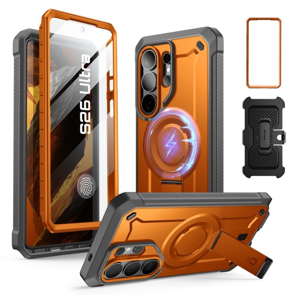 Muud kaubad Supcase Supcase Unicorn Beetle Pro Mag MagSafe 2-set Case for Samsung Galaxy S26 Ultra - Black and Orange