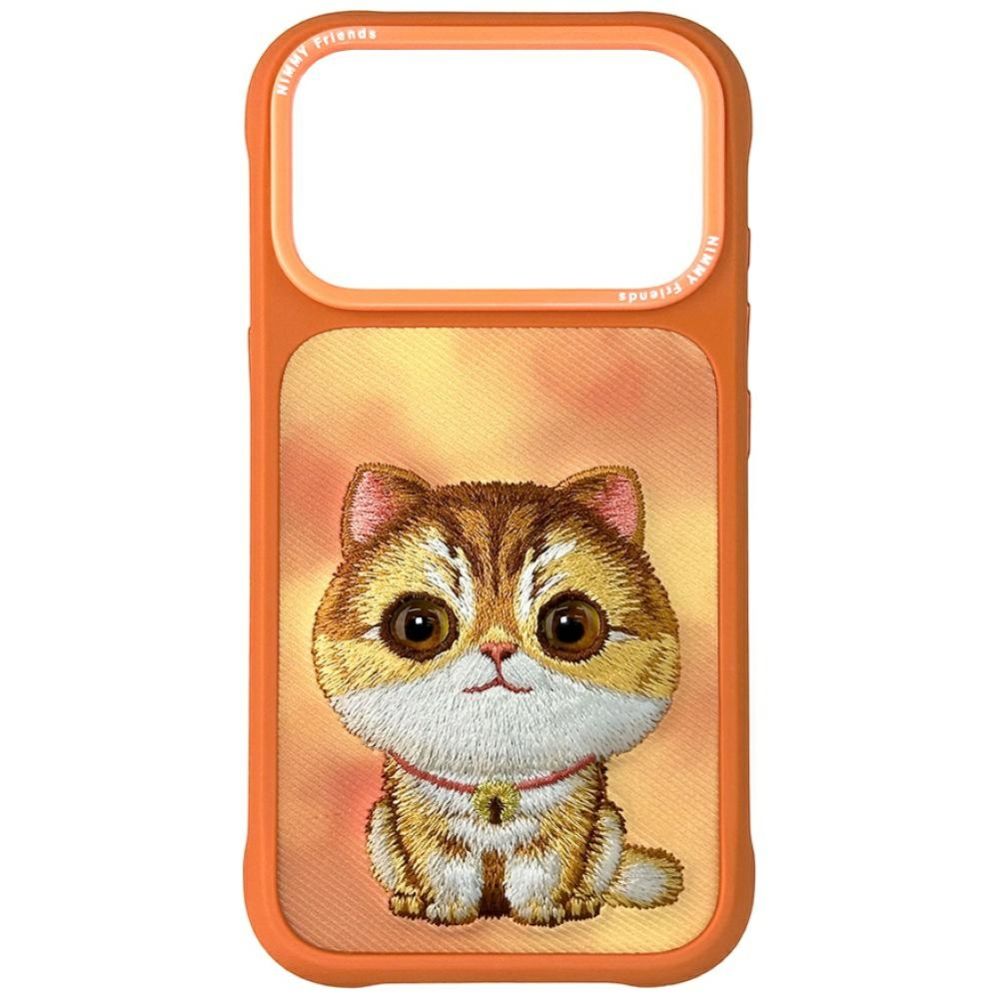 Muud kaubad Nimmy Nimmy Big Eyed Pet 2.0 Cat case for iPhone 17 Pro - orange