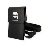 Другие товары Karl Lagerfeld  Karl Lagerfeld Metal Karl Head Phone Bag - Black 