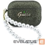 Muud kaubad Guess  Guess Glitter Pearl Strap Case for AirPods Pro 3 - Black and Glitter 