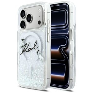 Other goods Karl Lagerfeld  Karl Lagerfeld Liquid Glitter Karl Script Logo MagSafe Case for iPhone 17 Pro - Clear 