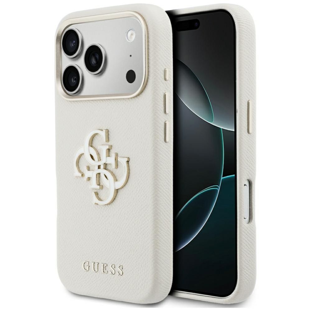 Kitos prekės Guess Guess FW Resin Logo Case for iPhone 17 Pro - Beige
