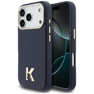 Kitos prekės Karl Lagerfeld  Karl Lagerfeld Karl Head Logo MagSafe Case for iPhone 17 Pro Max - Blue 