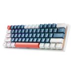 Kompiuterio klaviatūra Machenike  Machenike K500-B61 Wired Mechanical Gaming Keyboard with Backlight Brown Switch - Blue and White 