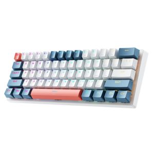 Arvuti klaviatuur Machenike  Machenike K500-B61 Wired Mechanical Gaming Keyboard with Backlight, Red Switch - White and Blue 