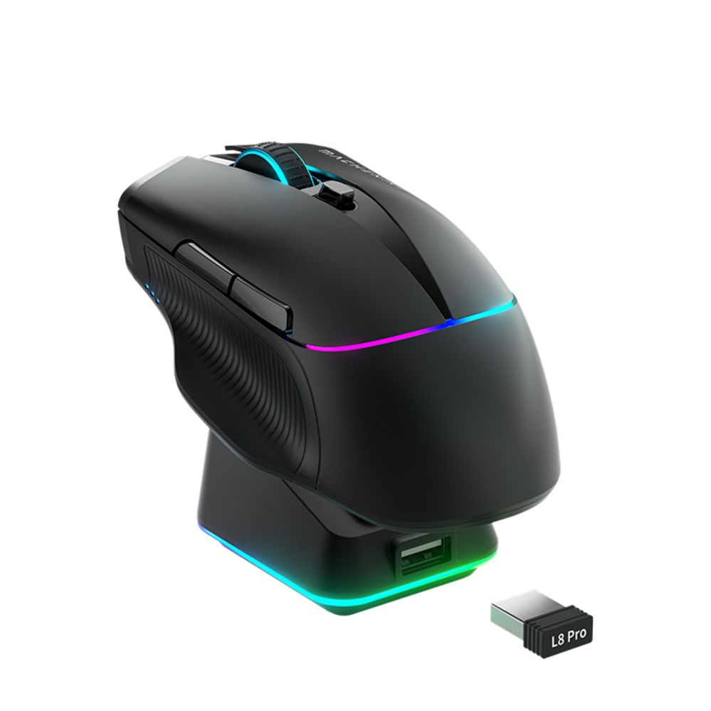 Muu Machenike Machenike L8 Pro Wireless Gaming Mouse with Charging Station - Black