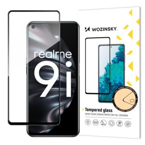 Other goods Wozinsky  Wozinsky Tempered Glass Full Glue Super Tough Screen Protector Full Coveraged with Frame Case Friendly for Oppo A76 / Oppo A36 / Realme 9i black 