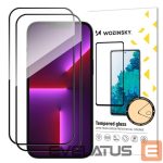 Other goods Wozinsky  Wozinsky Set of 2x Super Durable Full Glue Tempered Glass Full Screen with Frame Case Friendly iPhone 14 Pro Max Black 