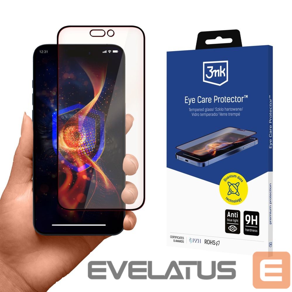 Kitos prekės 3MK Tempered Glass 3mk Eye Care Protector for Apple iPhone 16 Pro