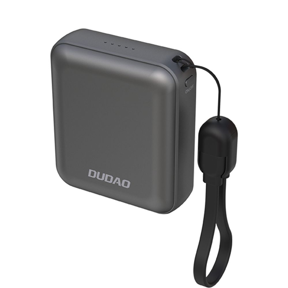 Väline aku Dudao Dudao K22+ Ultra-Compact Power Bank 10000mAh 22.5W USB-C with Pendant/Cable - Gray