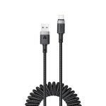 Citas preces Acefast  Acefast C14-04 USB-A - USB-C Cable Spring 480Mb/s 3A 1.2m - Black 
