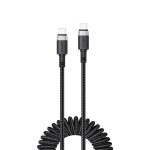 Citas preces Acefast  Acefast C14-03 USB-C - USB-C Spring Cable 480Mb/s 3A 1.2m - Black 