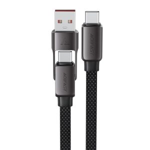 Muud kaubad Acefast  Acefast C13-05 USB-C - USB-A / USB-C Cable 480Mb/s 3A 0.2m - Black 