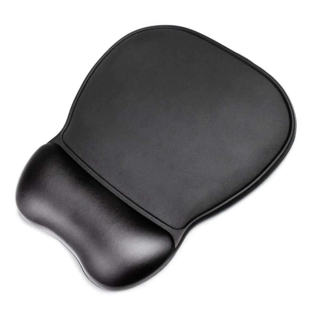 Computer mouse Wozinsky Ergonomic Mouse Pad and Wrist Rest Gel Eco Leather Large Anti-Slip - Black